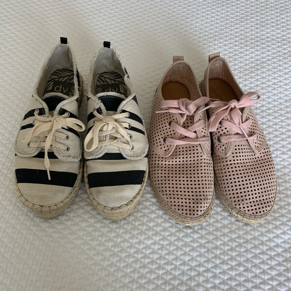 2 pairs of DV & Universal Thread espadrille shoes